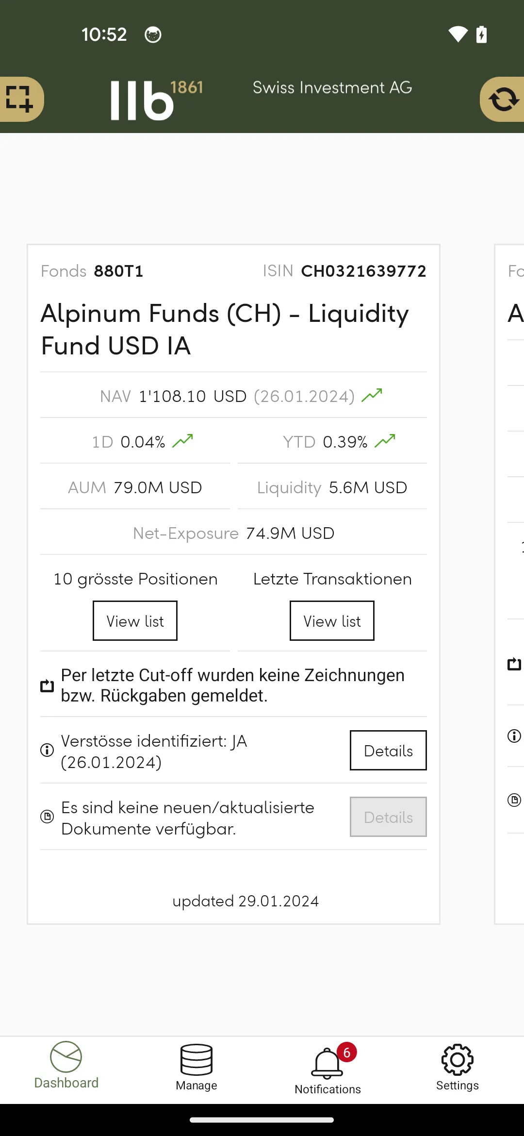 MyFunds - LLB SWISS | Indus Appstore | Screenshot