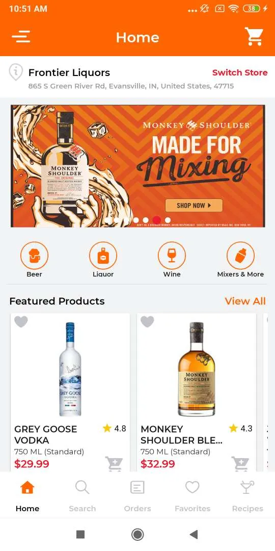 Frontier Liquors | Indus Appstore | Screenshot