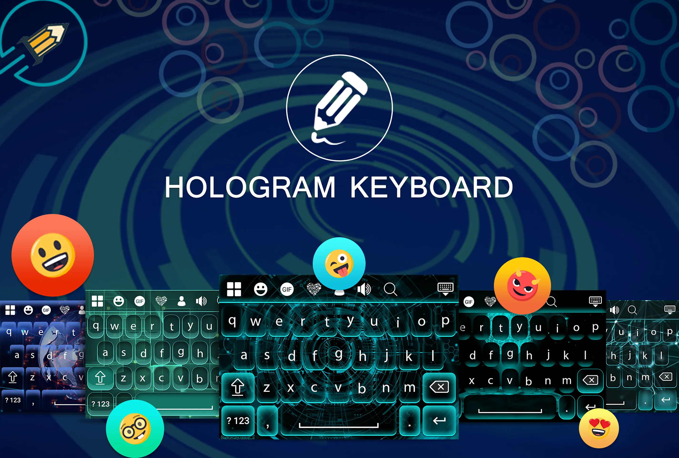 Hologram Keyboard | Indus Appstore | Screenshot