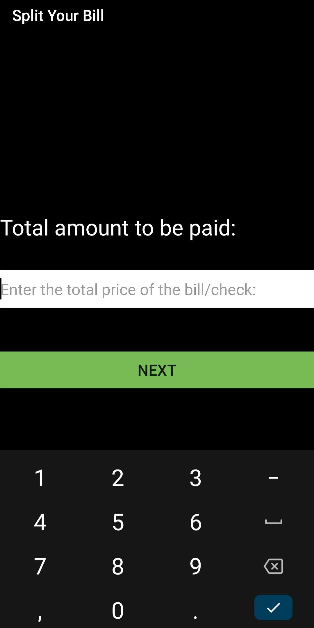 Bill/Check Splitter - Share yo | Indus Appstore | Screenshot