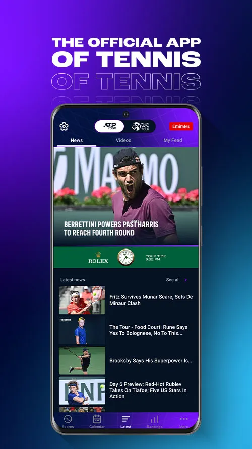 ATP WTA Live | Indus Appstore | Screenshot