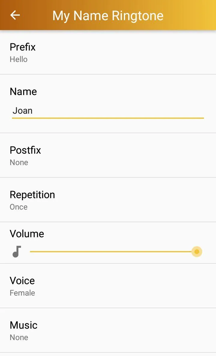 My Name Ringtone Maker | Indus Appstore | Screenshot