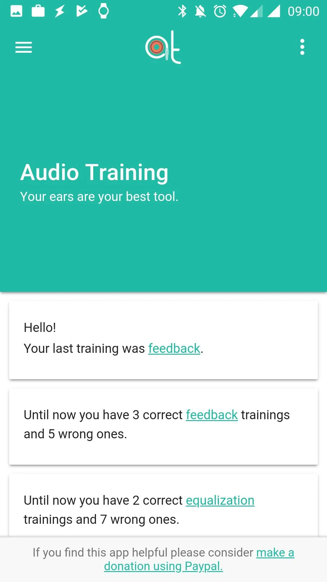 Audio Training EQ and Feedback | Indus Appstore | Screenshot