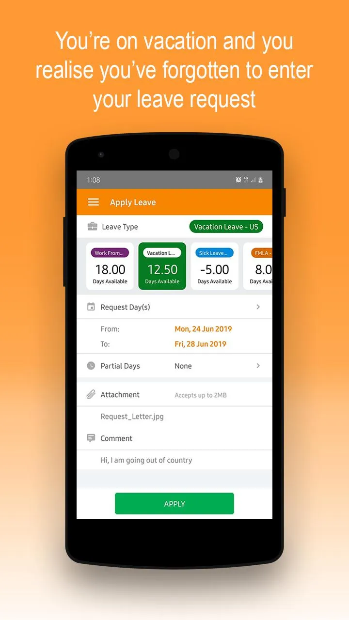 OrangeHRM Advanced | Indus Appstore | Screenshot