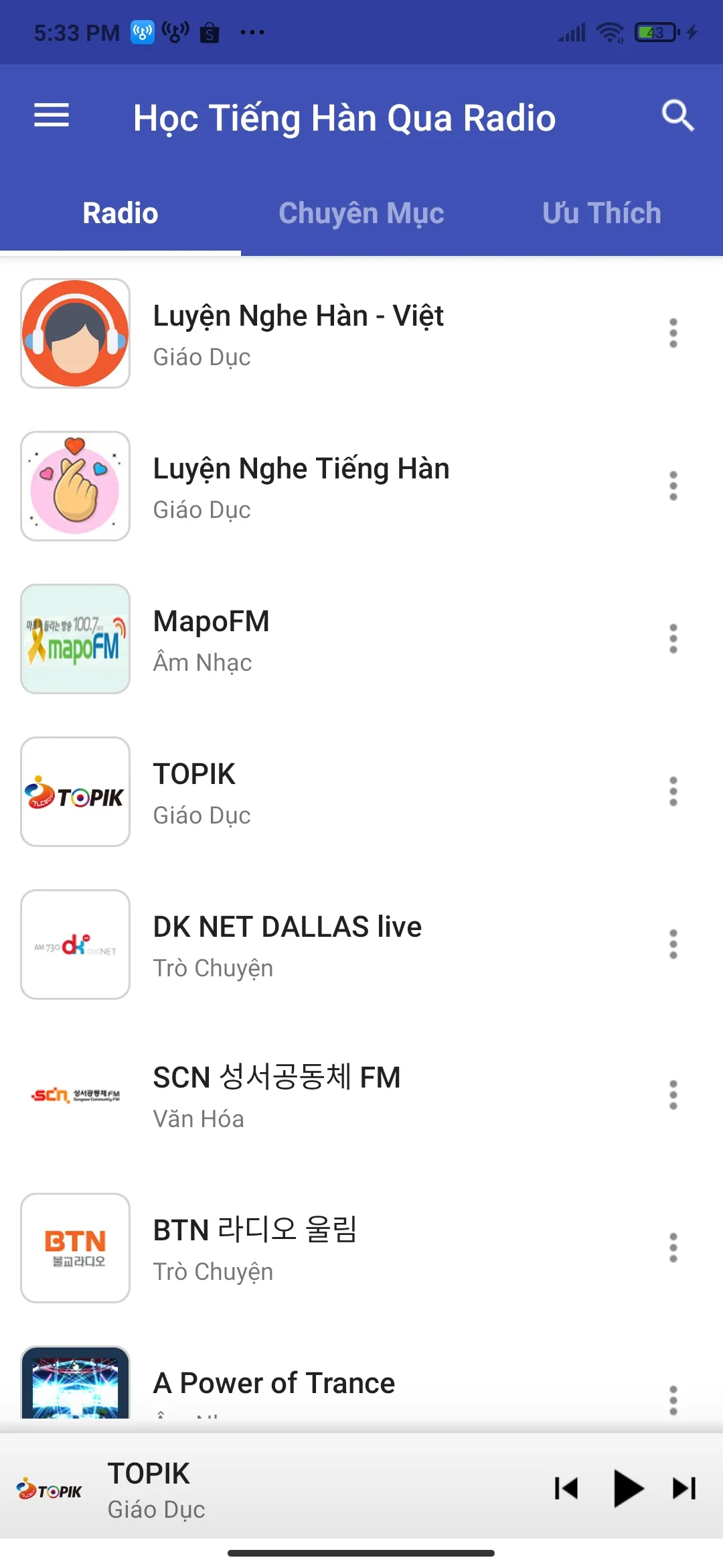 Học Tiếng Hàn Qua Radio | Indus Appstore | Screenshot