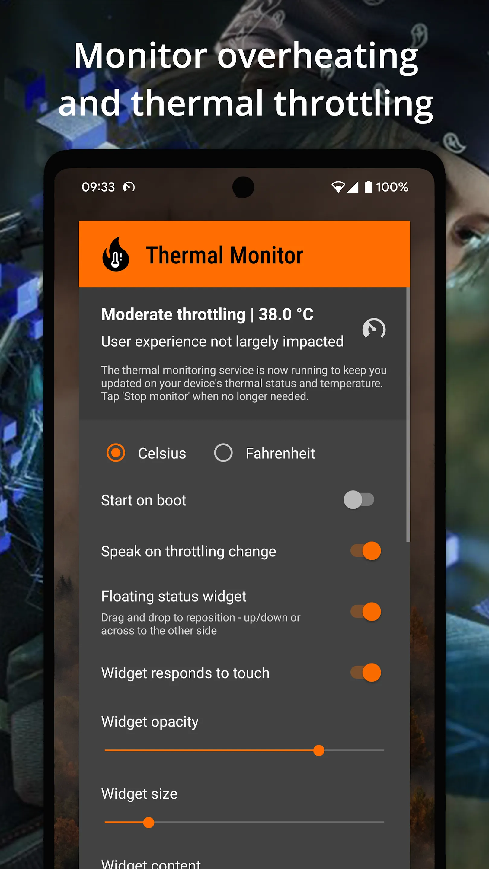 Thermal Monitor vs Temperature | Indus Appstore | Screenshot