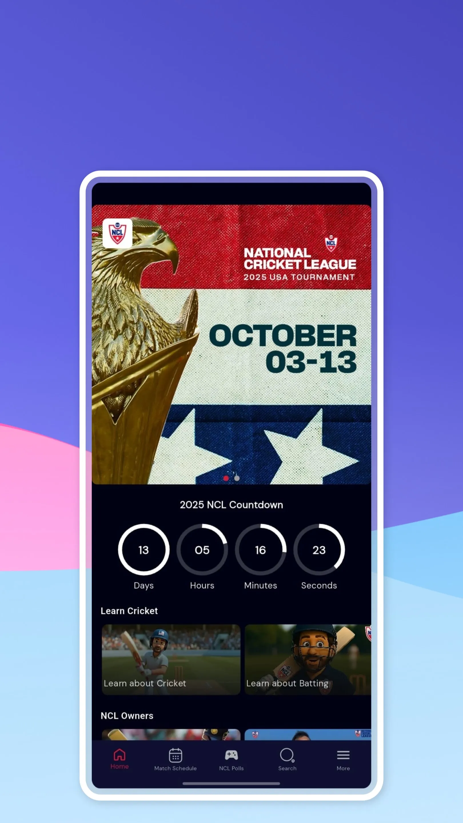 NCL CRICKET | Indus Appstore | Screenshot
