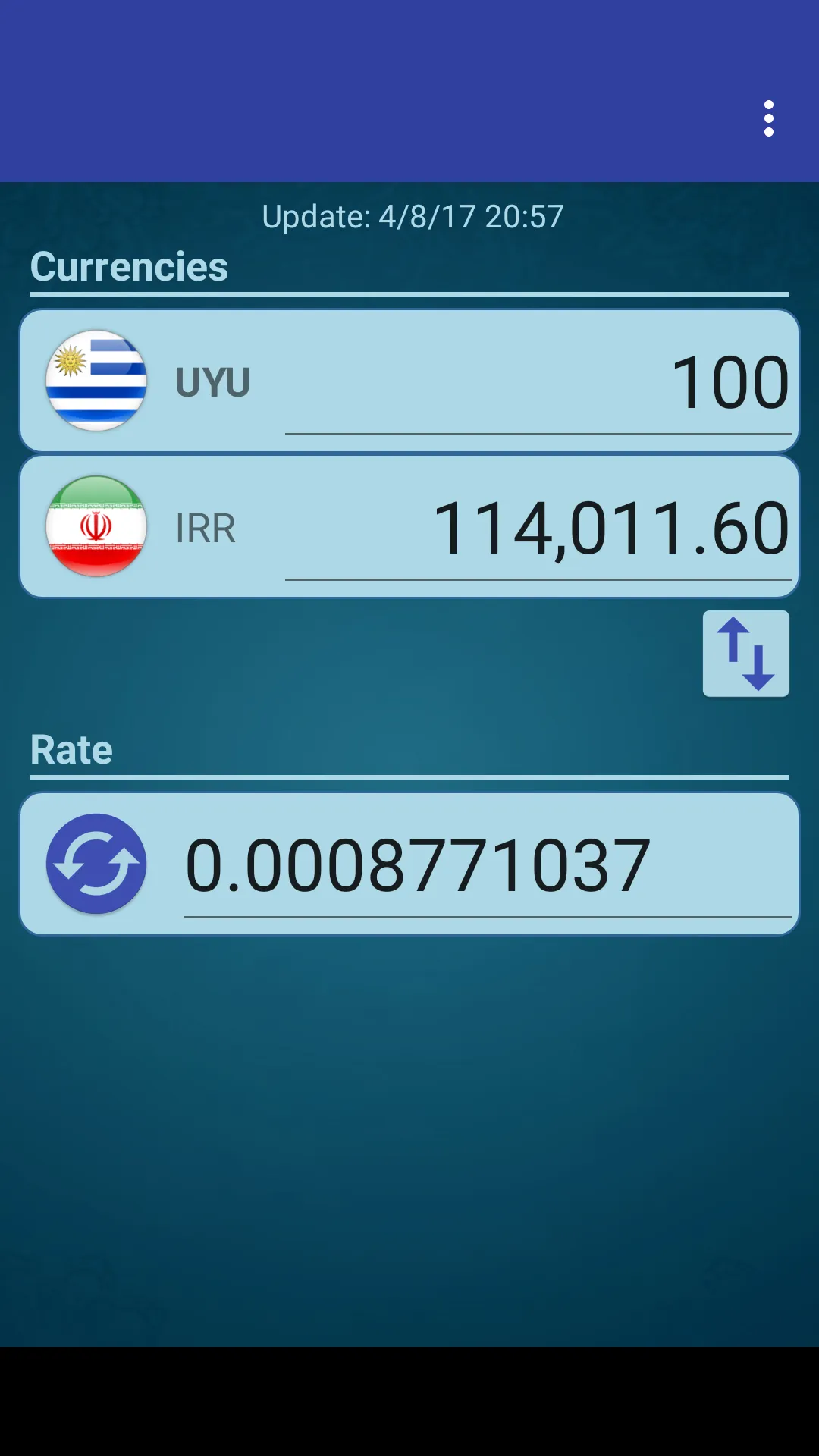 UYU Peso x Iranian Rial | Indus Appstore | Screenshot