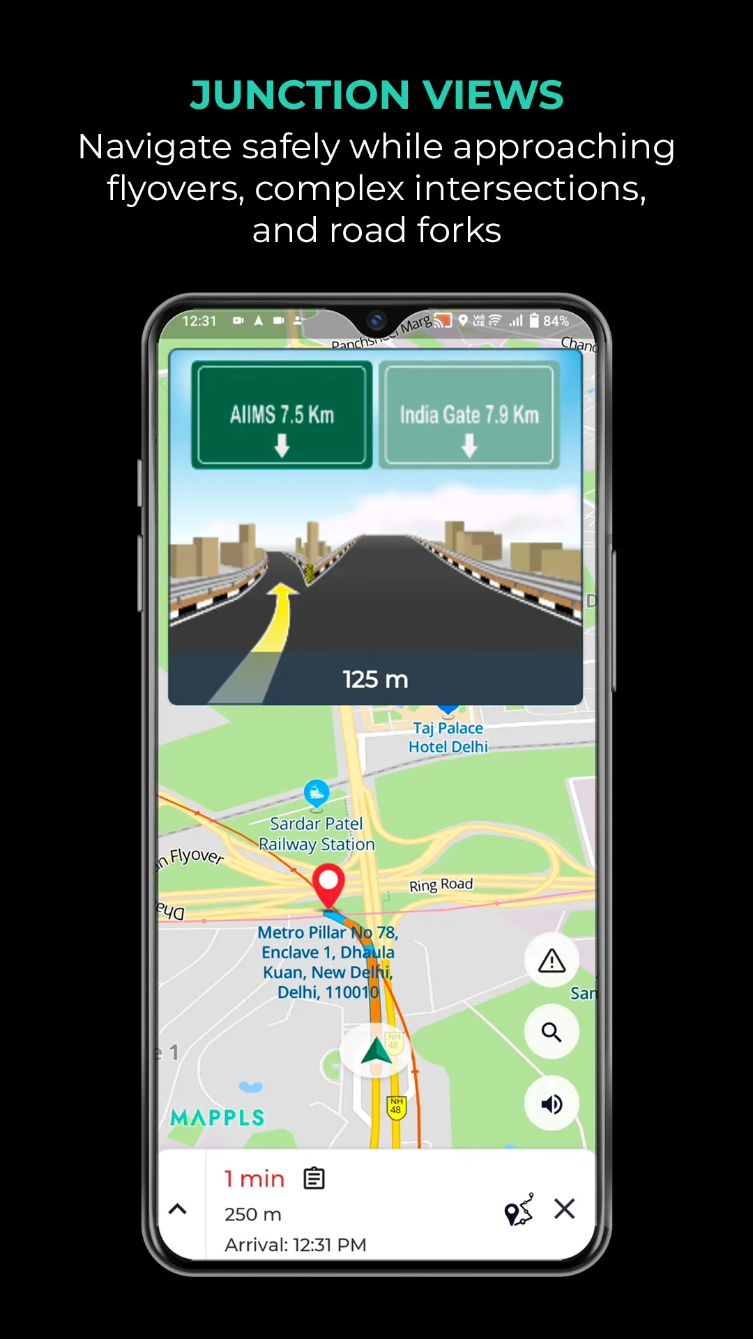Mappls MapmyIndia Maps, Safety | Indus Appstore | Screenshot