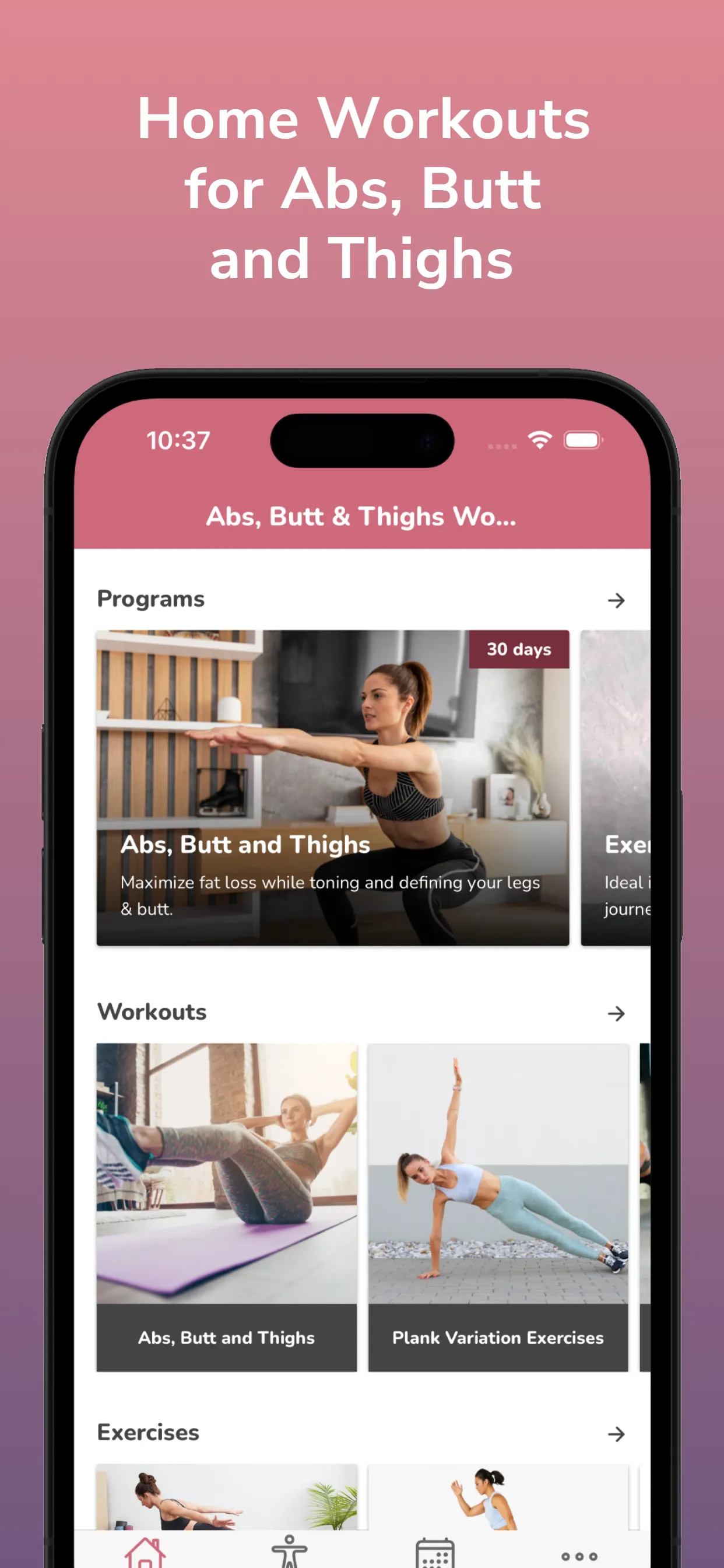 Abs, Butt & Thighs Workout | Indus Appstore | Screenshot