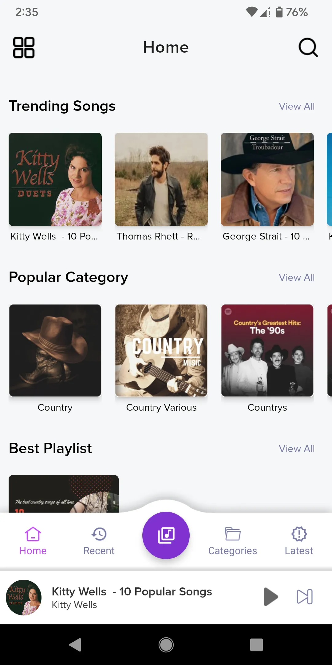 Country Music Songs | Indus Appstore | Screenshot