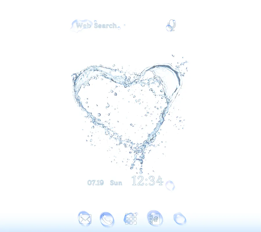 Splash Heart Theme | Indus Appstore | Screenshot