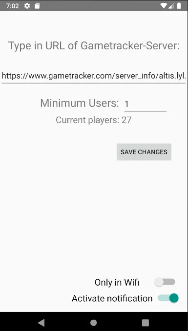 Gametracker Notifier | Indus Appstore | Screenshot