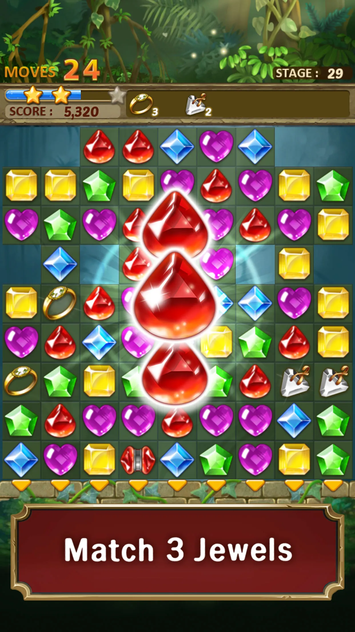 Jewels Jungle : Match 3 Puzzle | Indus Appstore | Screenshot