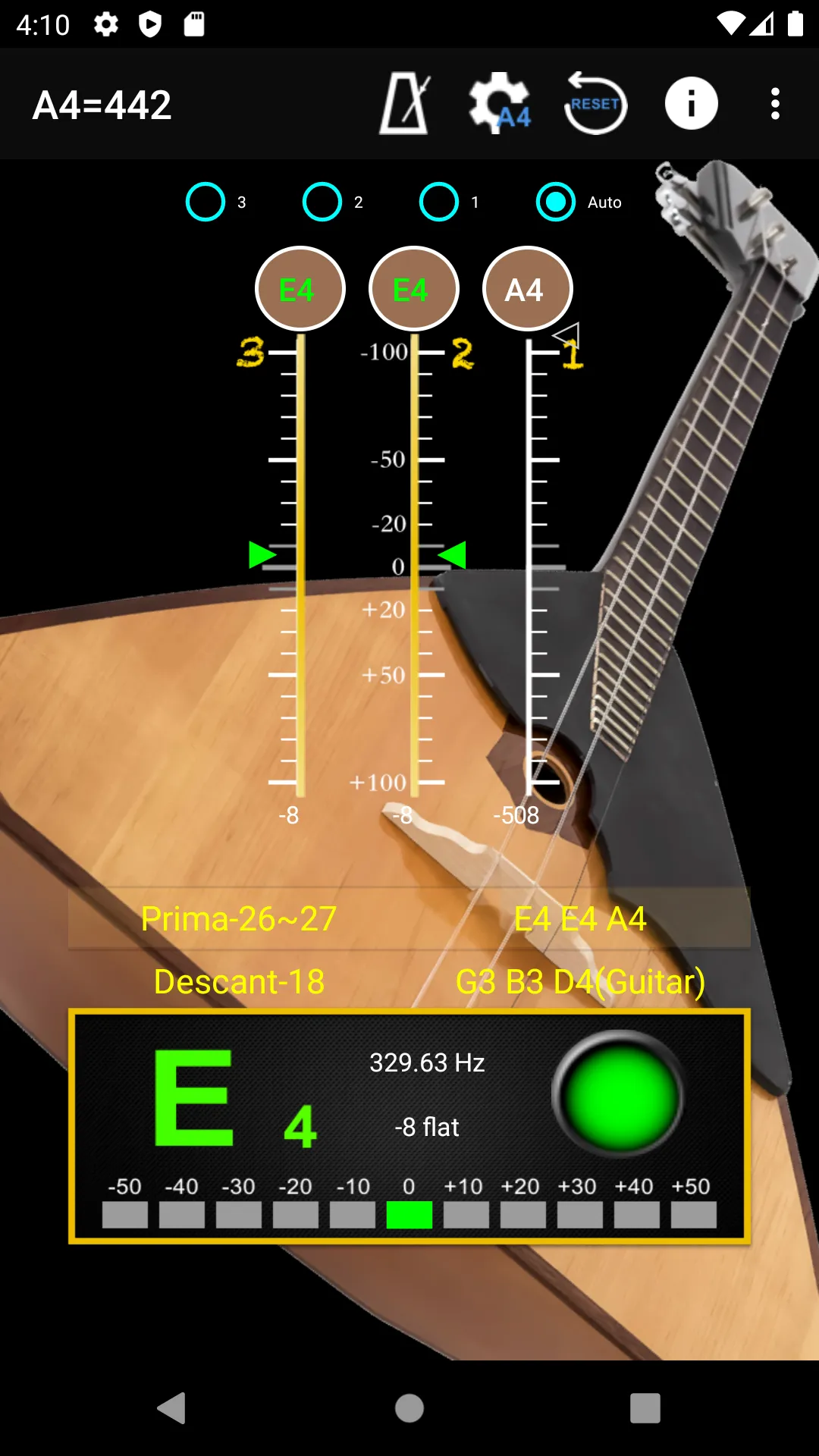 Balalaika Tuner & Metronome | Indus Appstore | Screenshot