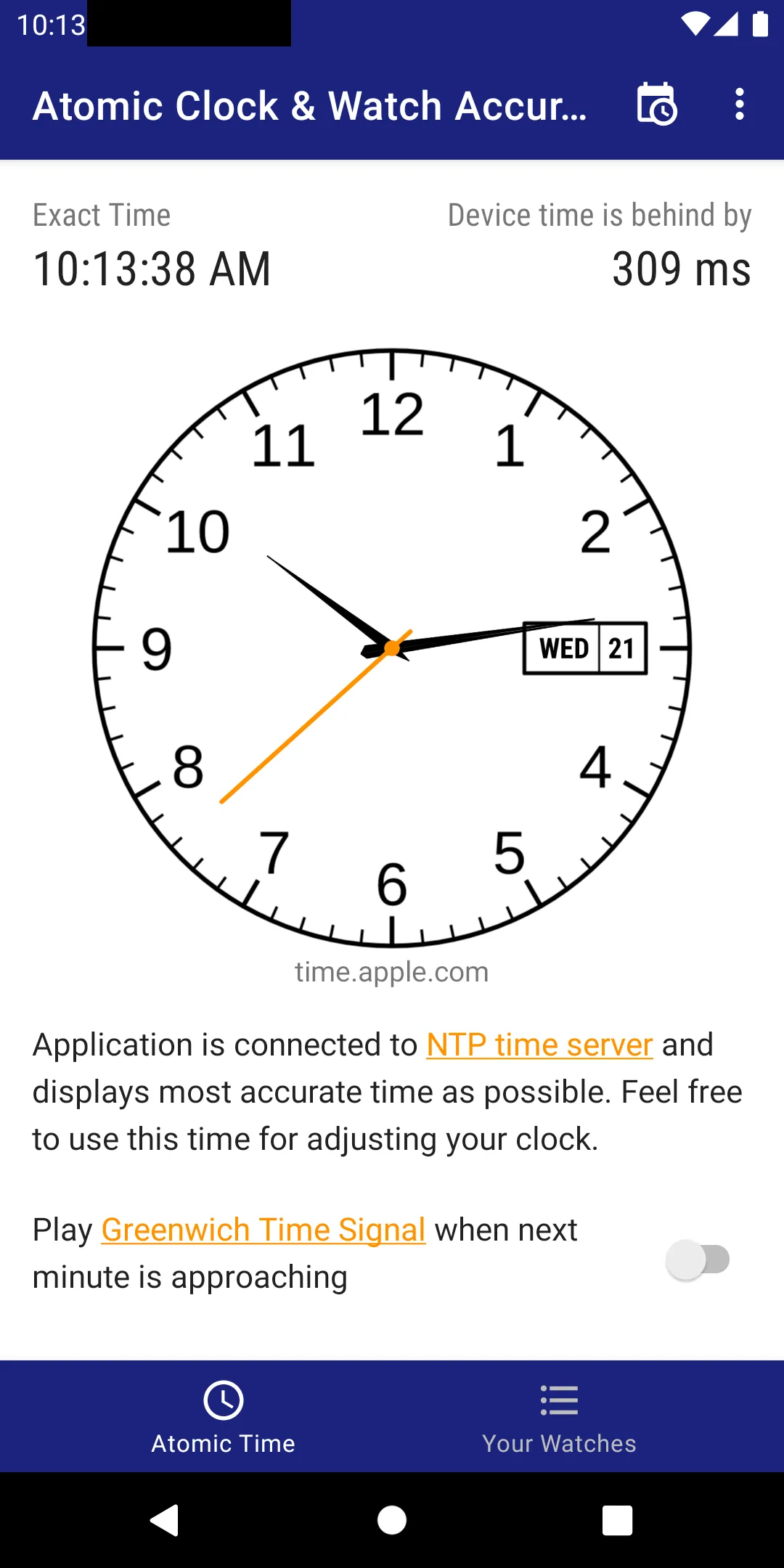 Atomic Clock & Watch Accuracy | Indus Appstore | Screenshot