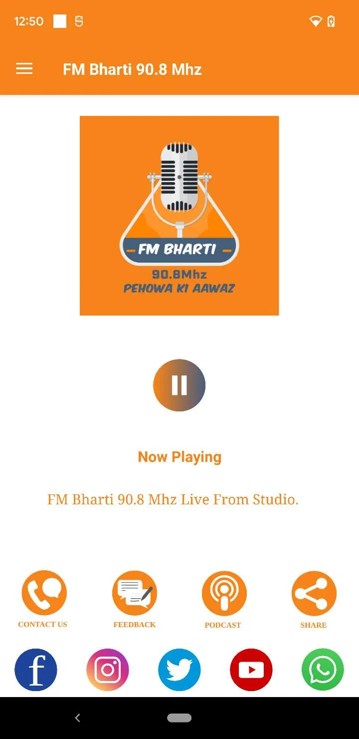 FM Bharti 90.8 Mhz | Indus Appstore | Screenshot