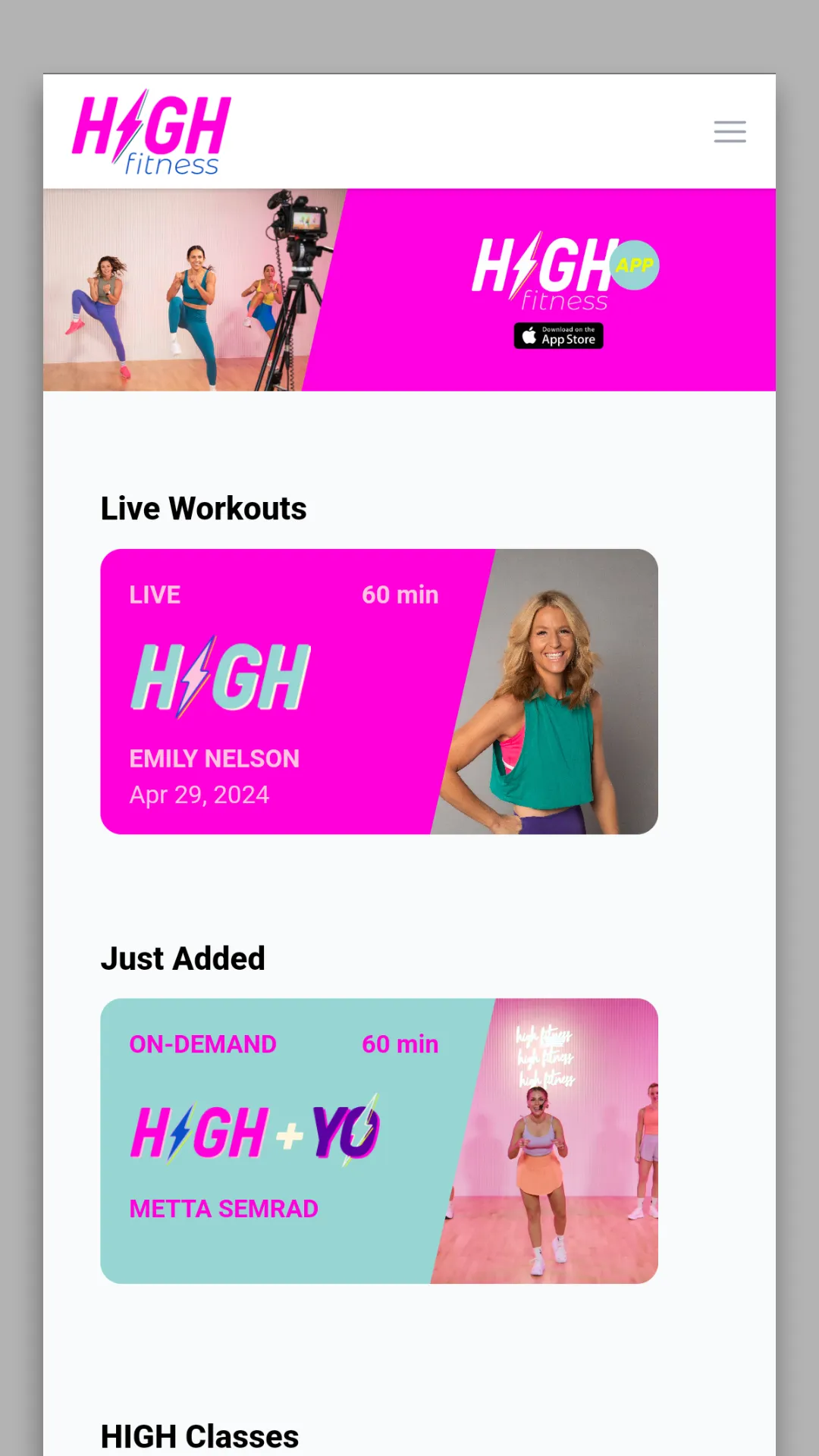 HIGH Fitness App | Indus Appstore | Screenshot