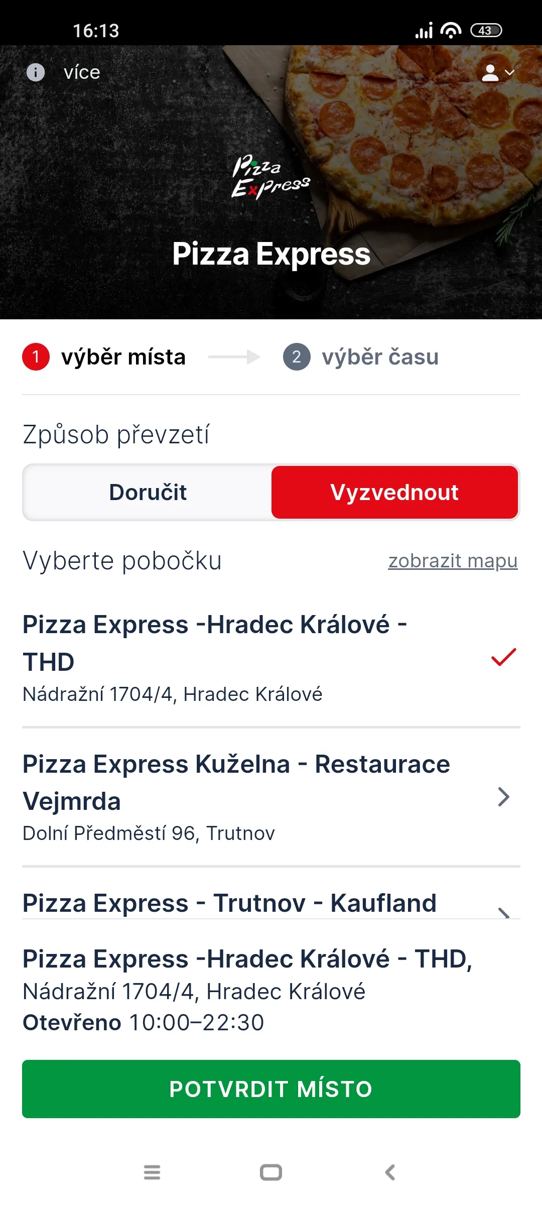 Pizza Express Hradec Králové | Indus Appstore | Screenshot