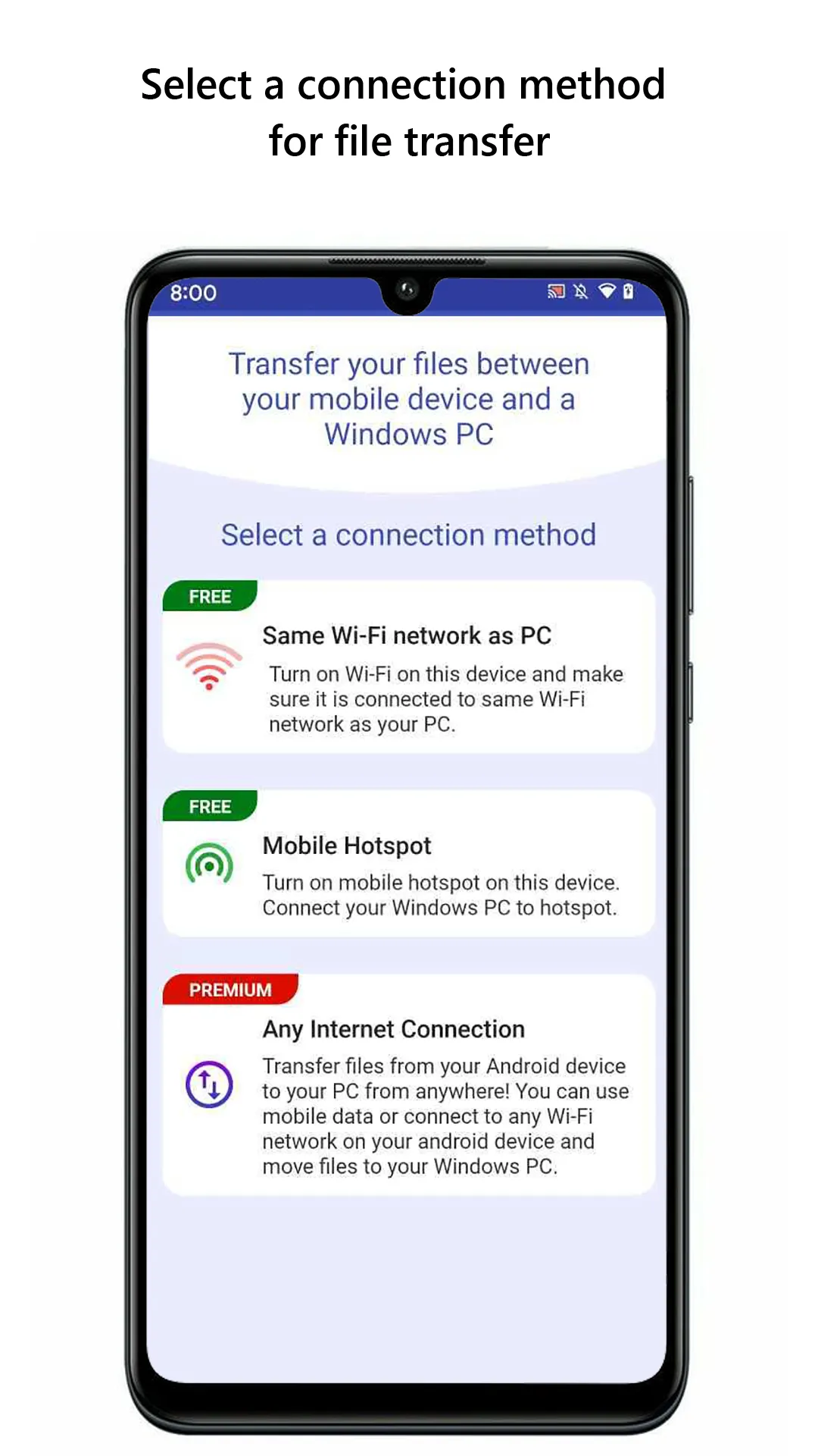 Mobile to PC File Transfer | Indus Appstore | Screenshot