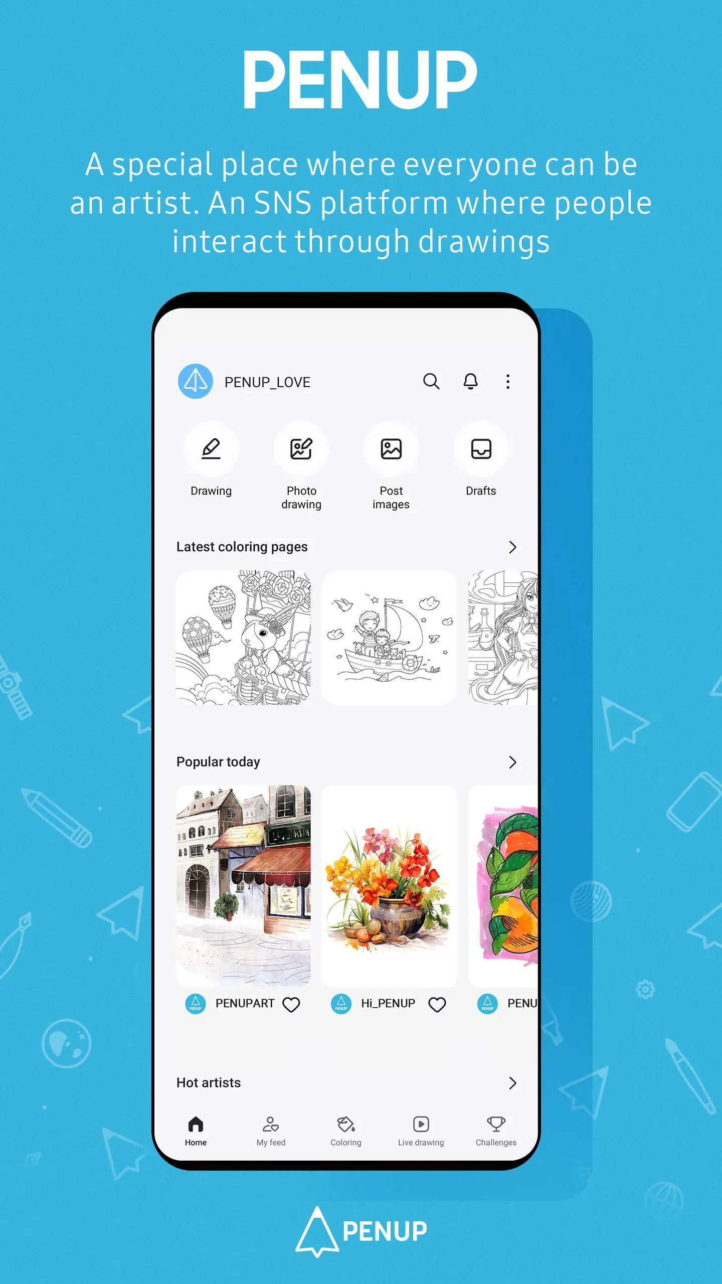 PENUP – Drawing-sharing SNS | Indus Appstore | Screenshot