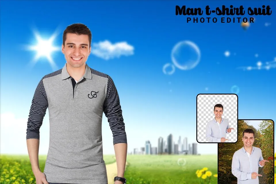 Man T-Shirt Suit Photo Editor | Indus Appstore | Screenshot