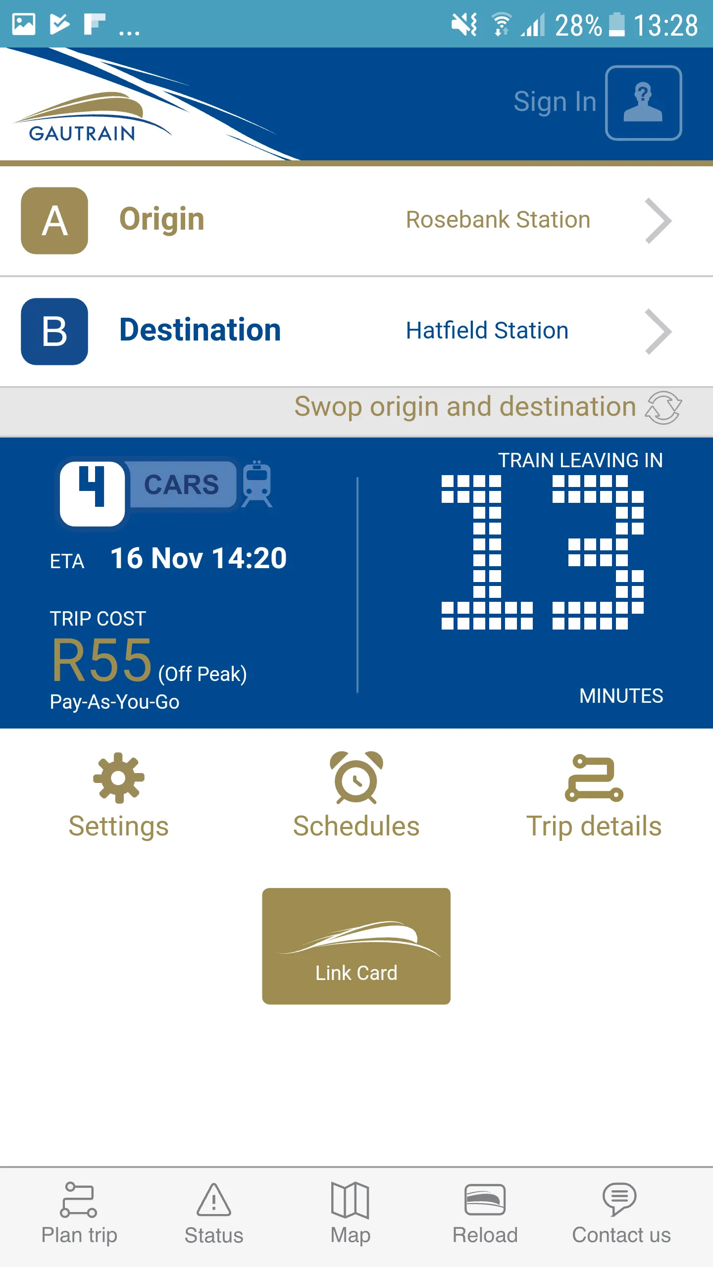 Gautrain | Indus Appstore | Screenshot