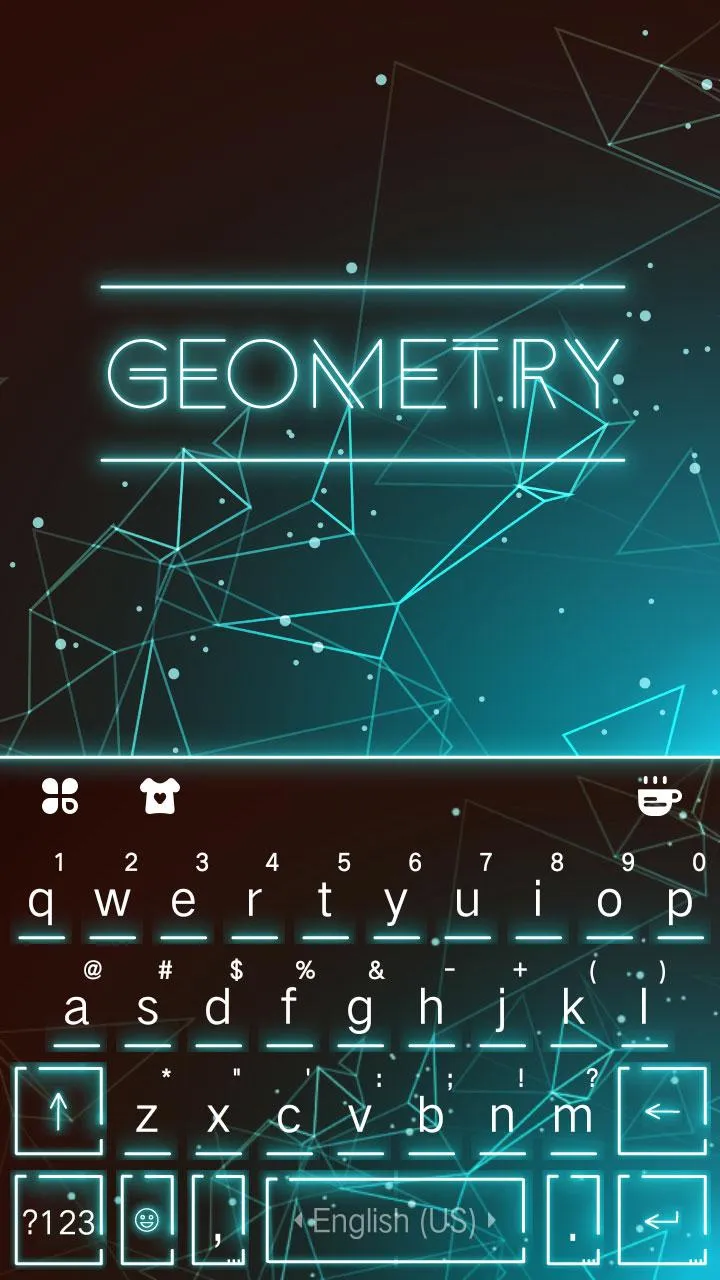 Keyboard - Geometry New Theme | Indus Appstore | Screenshot