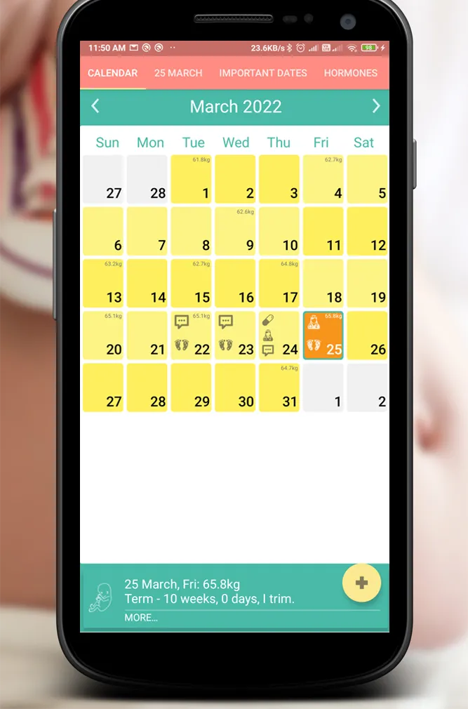 Pregnancy Calendar | Indus Appstore | Screenshot