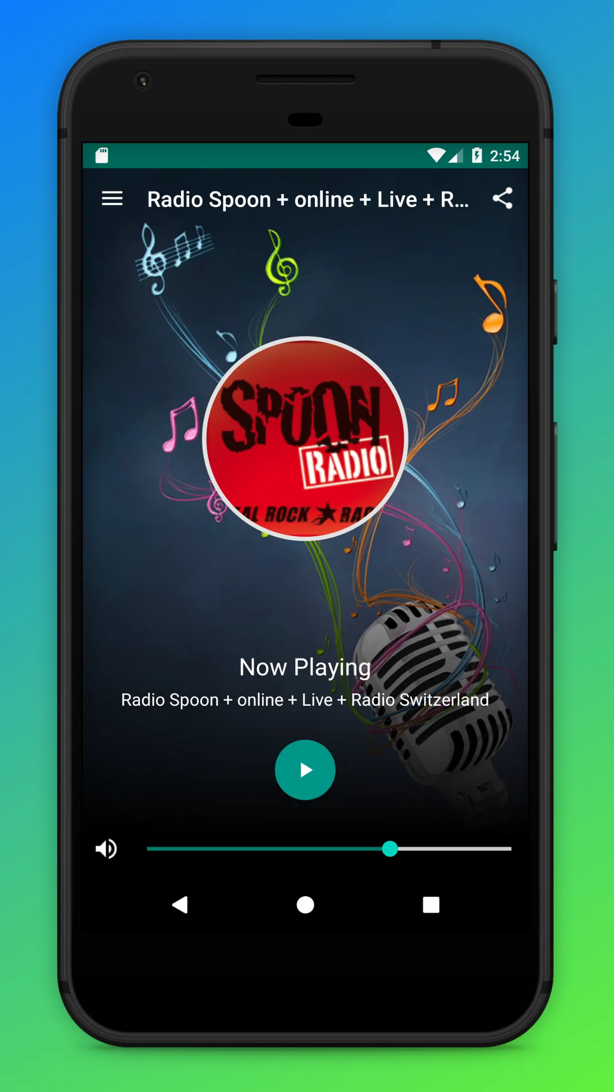 Spoon Radio Rock Schweiz App | Indus Appstore | Screenshot