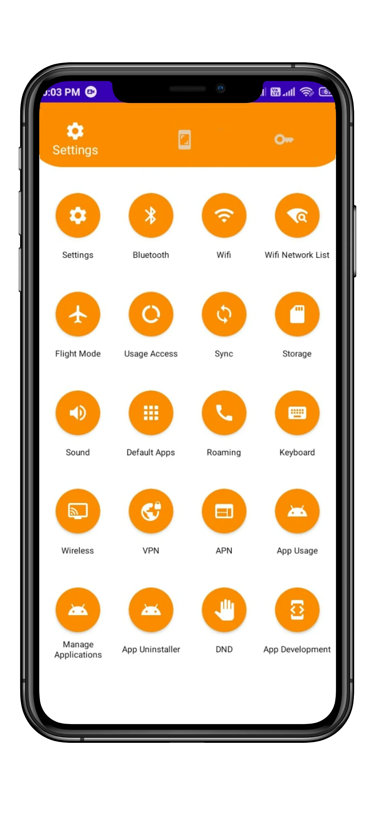 Settings app - All settings | Indus Appstore | Screenshot