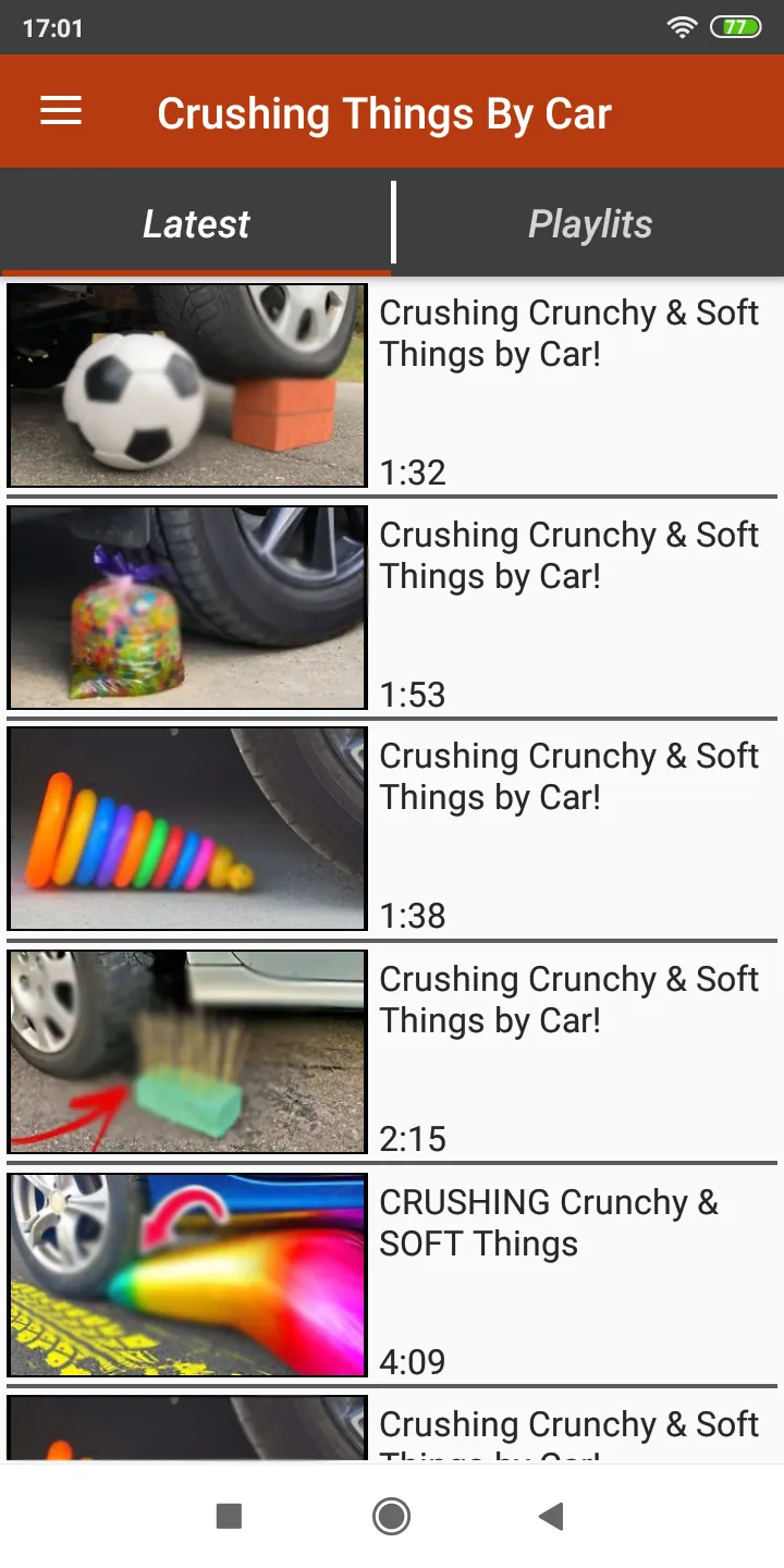 Crushing Things By Car Videos | Indus Appstore | Screenshot