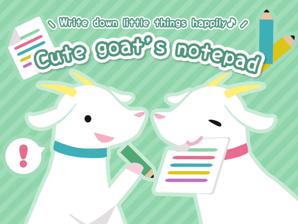 Cute goat's notepad | Indus Appstore | Screenshot