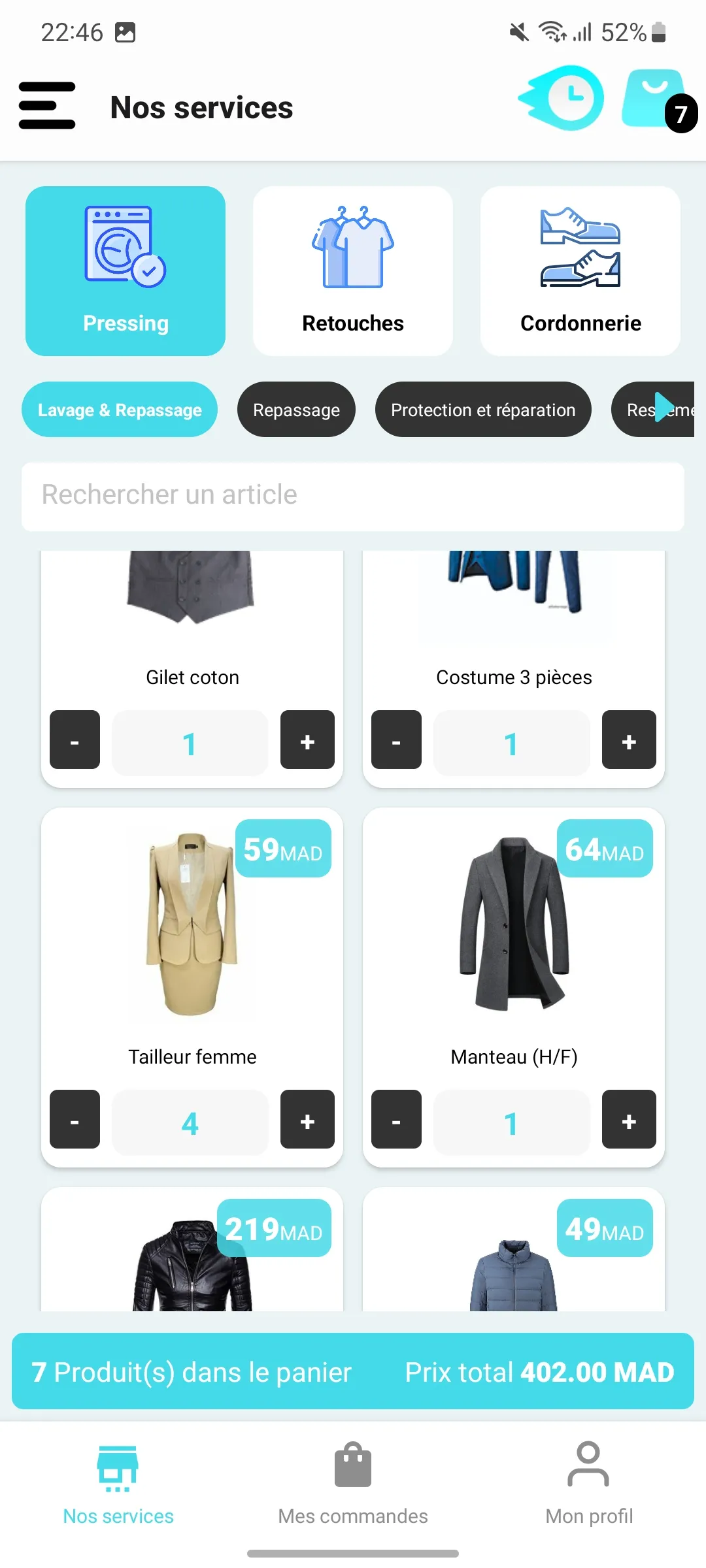 I lave U - Le pressing mobile | Indus Appstore | Screenshot