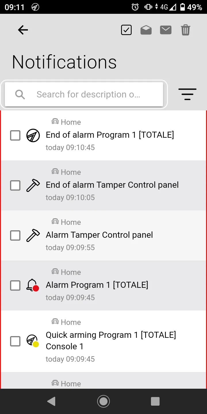 myTecnoalarm TCS | Indus Appstore | Screenshot