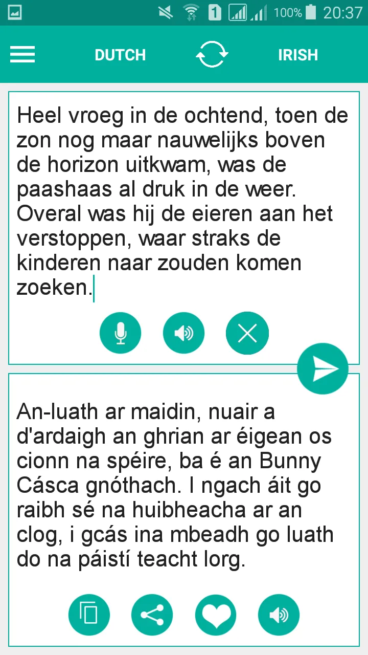 Irish Dutch Translator | Indus Appstore | Screenshot