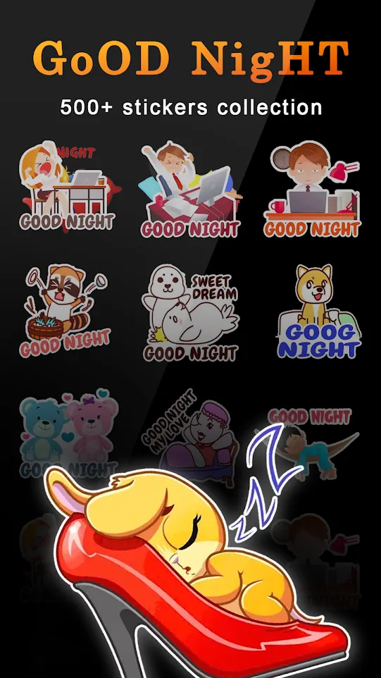 GoodNight Sticker For Whatsapp | Indus Appstore | Screenshot