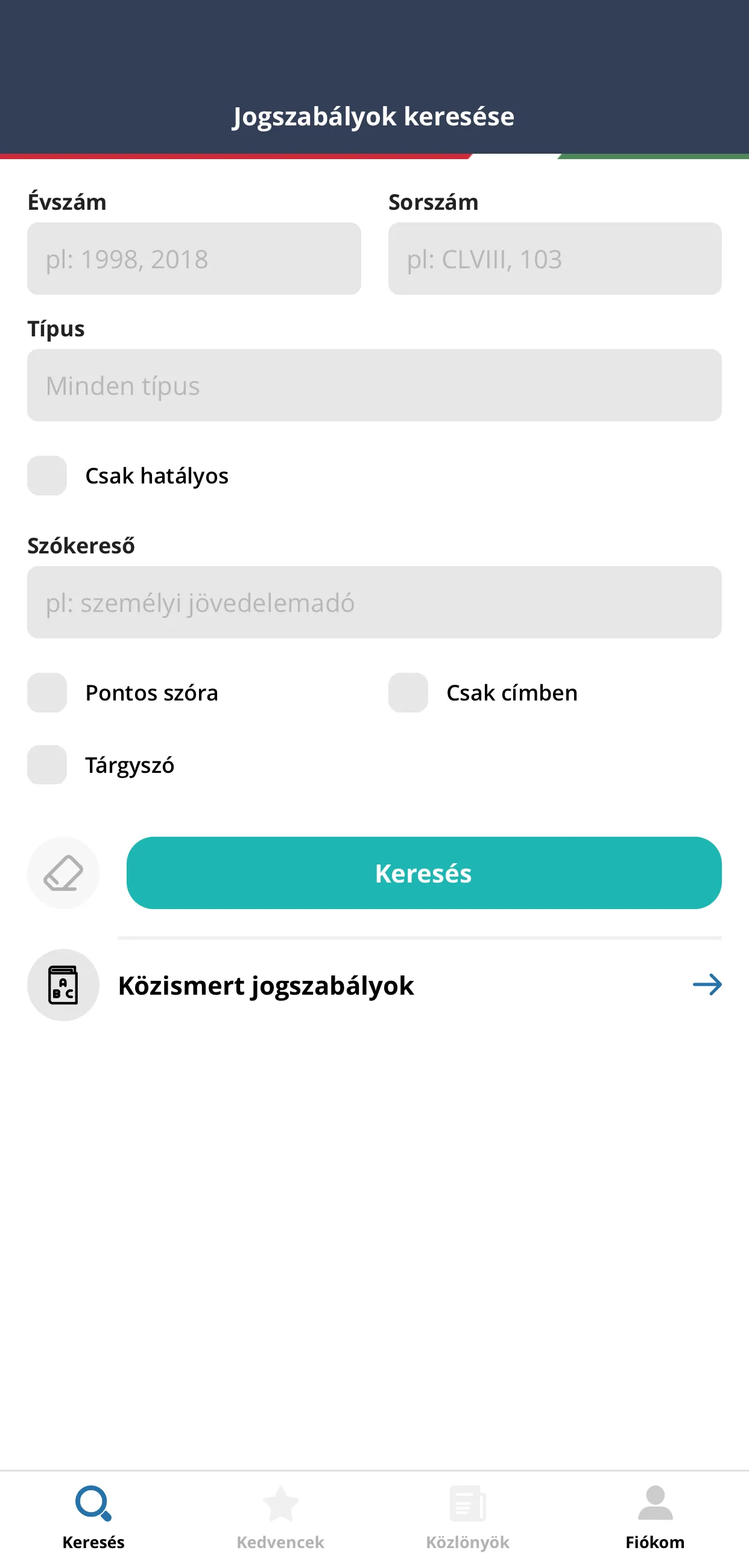 Jogszabálytár | Indus Appstore | Screenshot