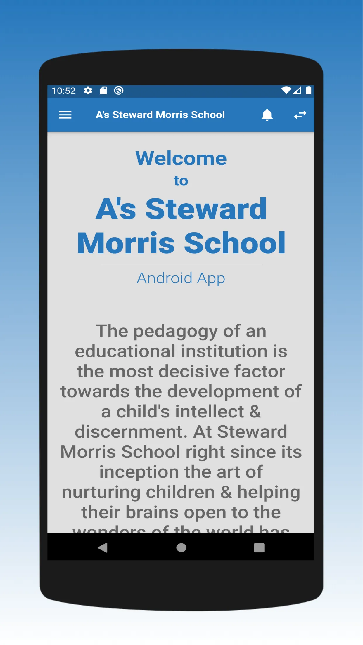 A's Steward Morris School | Indus Appstore | Screenshot