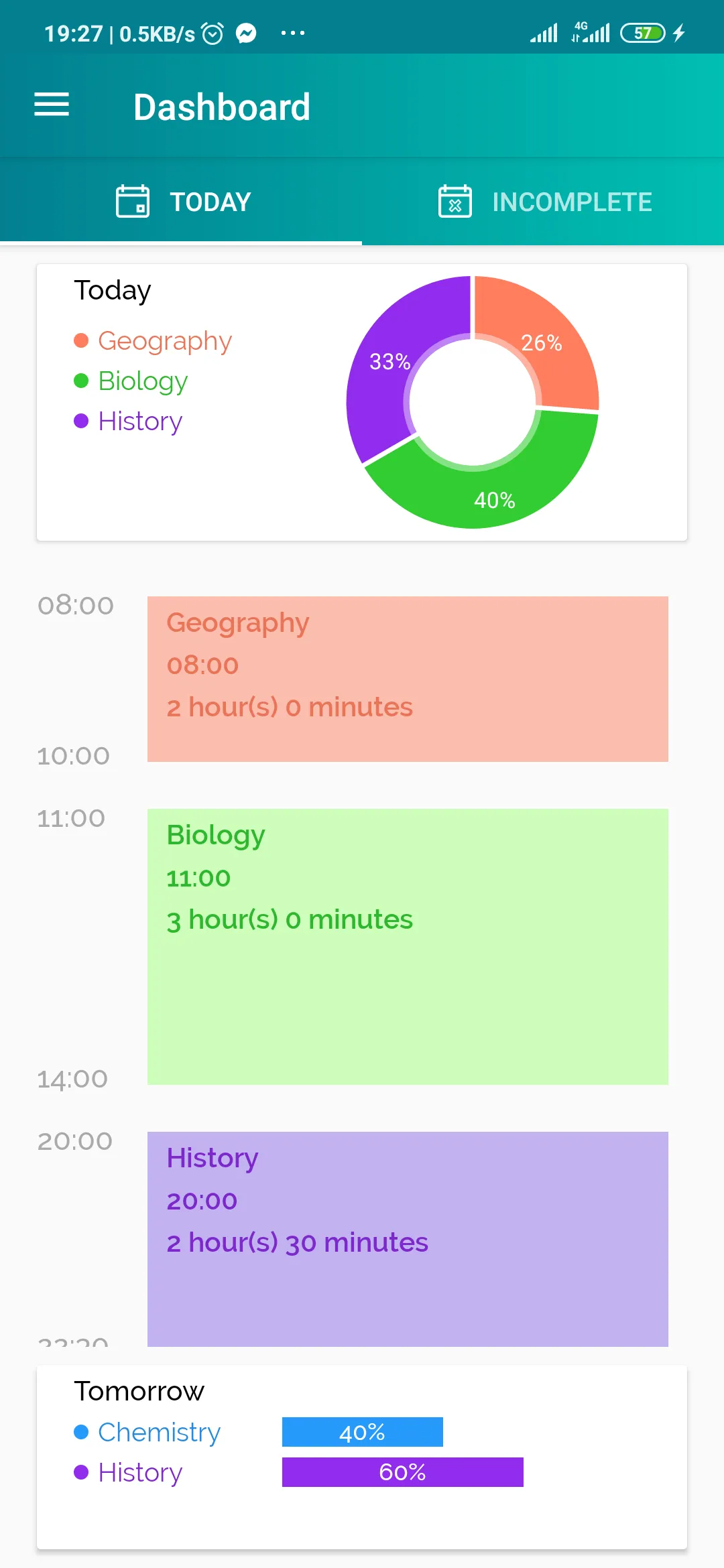 Study Time Planner | Indus Appstore | Screenshot