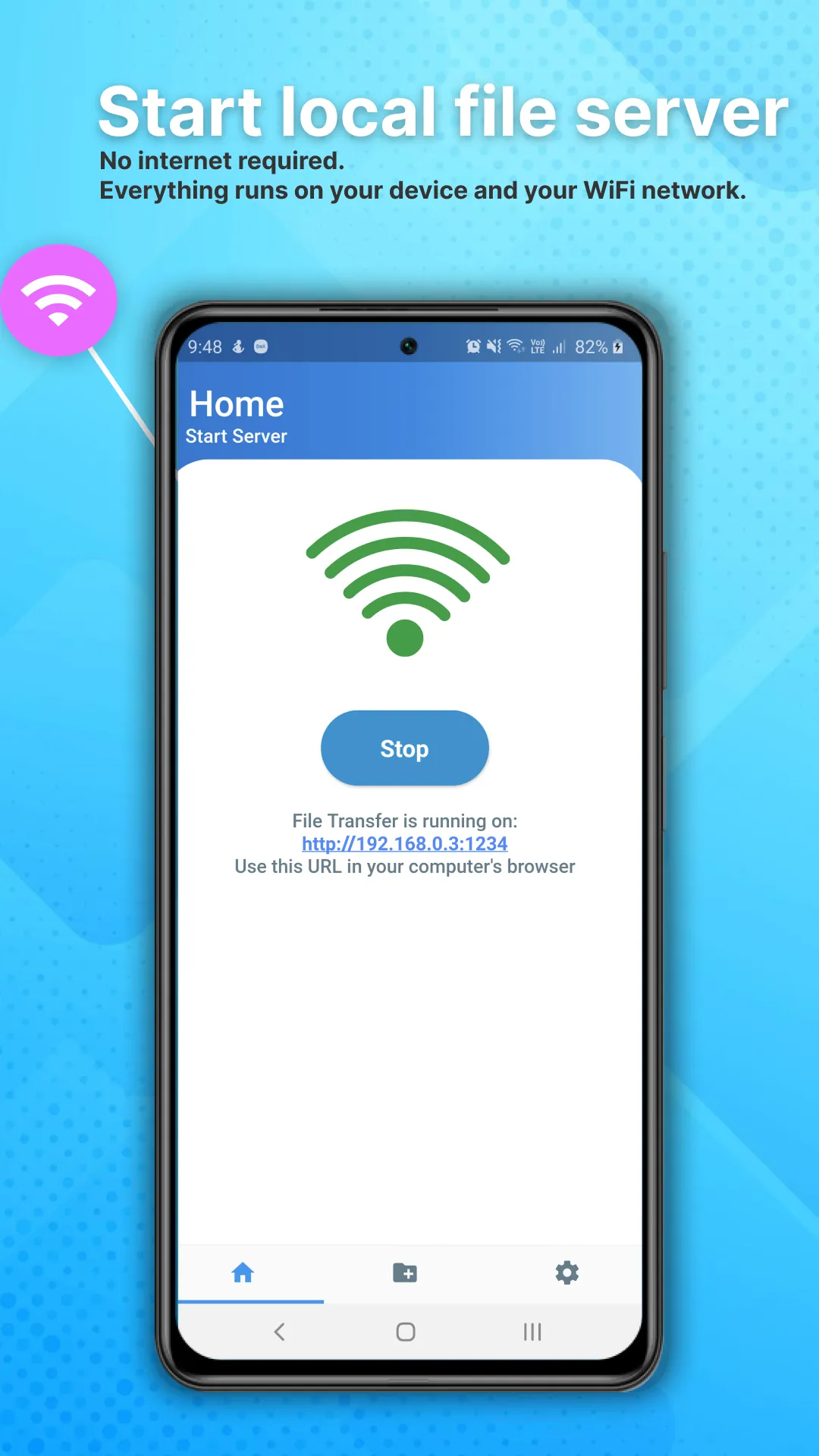 WiFi File Transfer | Indus Appstore | Screenshot