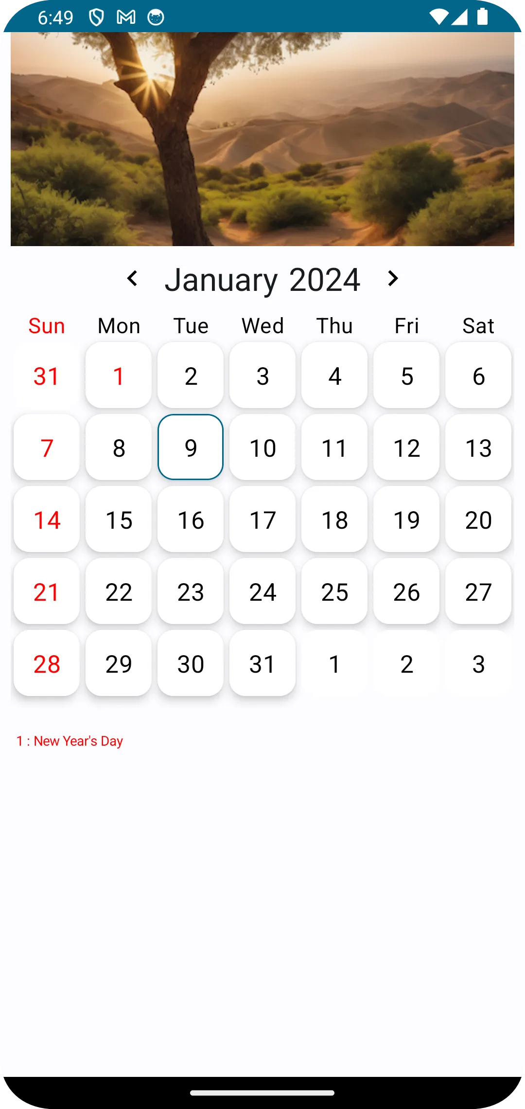 Argentina Calendar | Indus Appstore | Screenshot