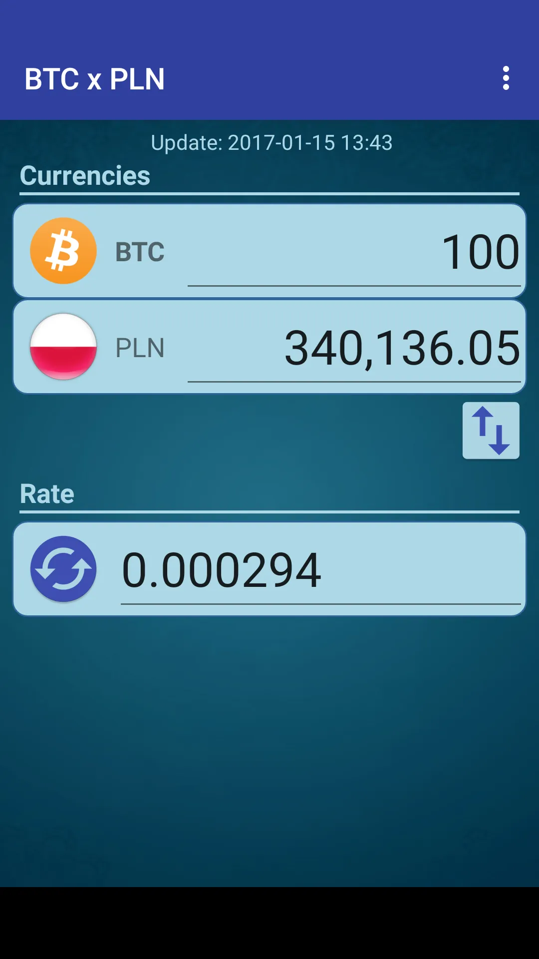 Bitcoin x Polish Zloty | Indus Appstore | Screenshot