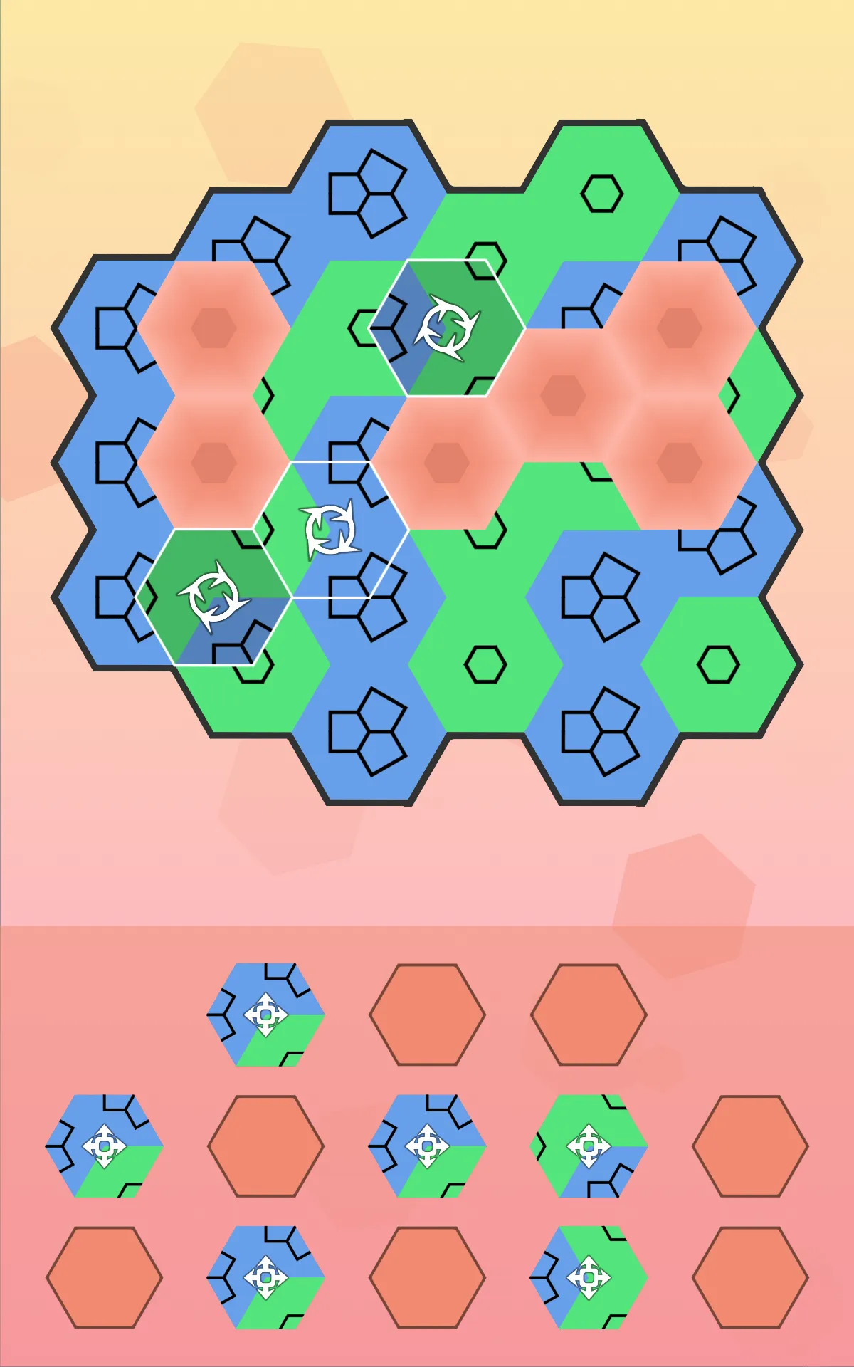 Aurora Hex - Pattern Puzzles | Indus Appstore | Screenshot