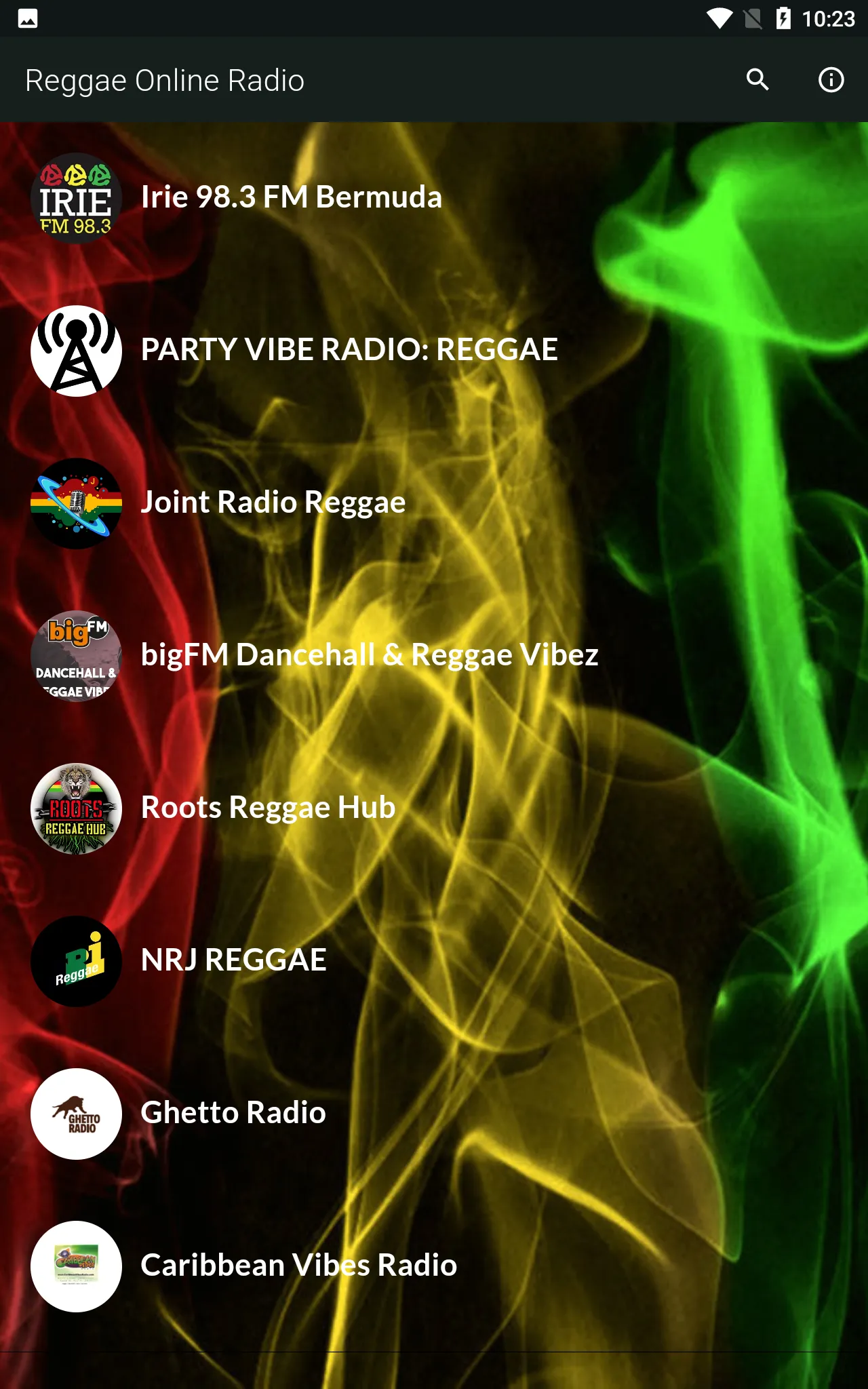 Reggae Online Radio | Indus Appstore | Screenshot