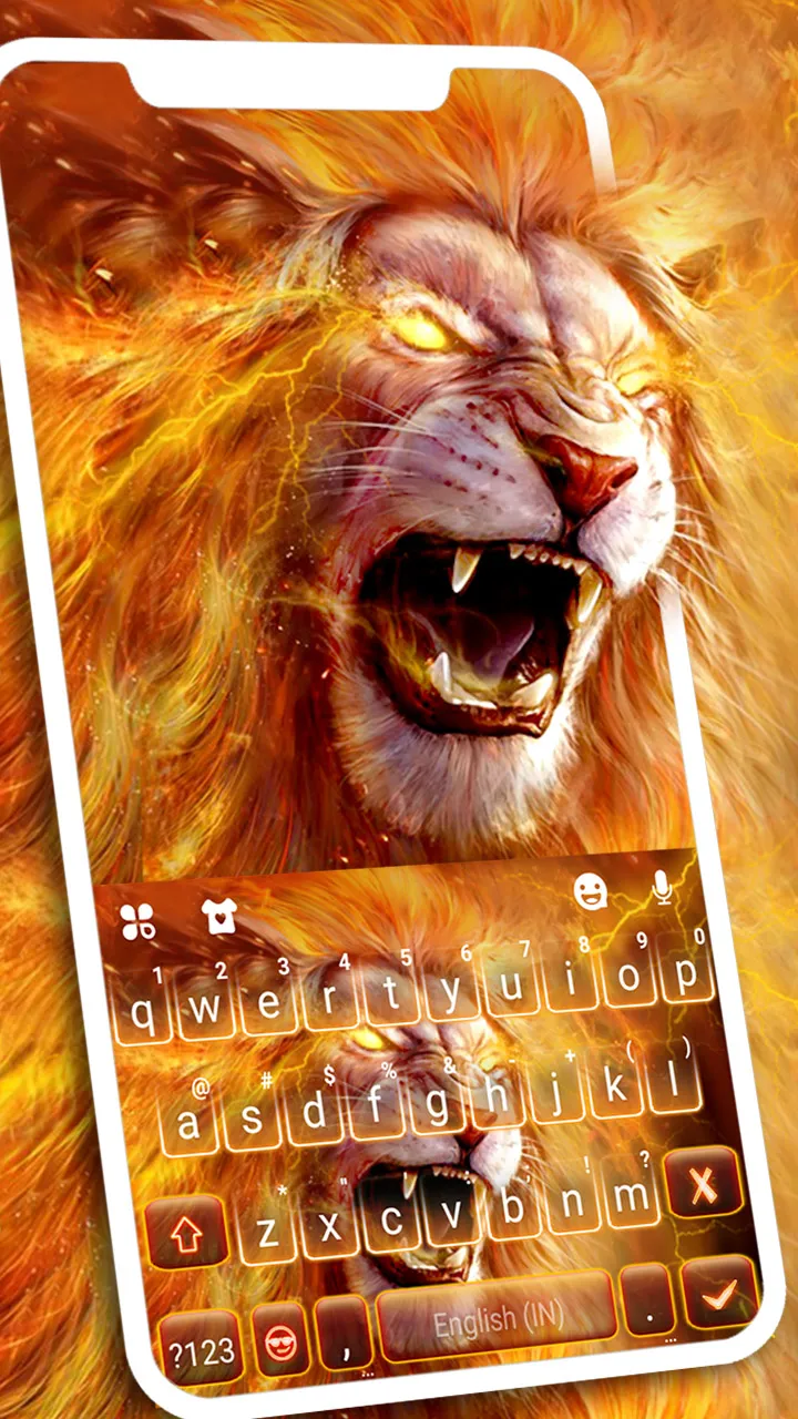 Roaring Fire Lion Theme | Indus Appstore | Screenshot