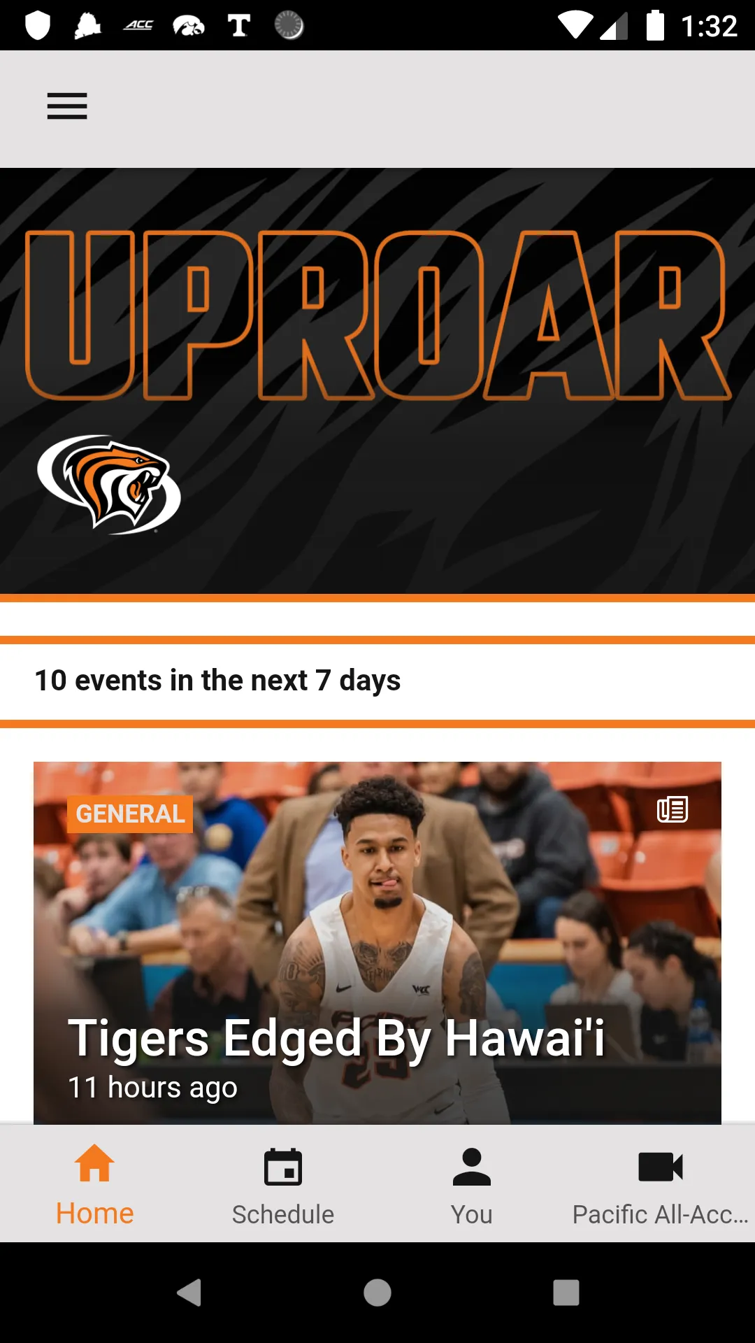 Pacific Tigers Athletics | Indus Appstore | Screenshot