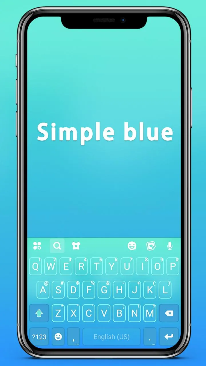 Blue Gradient Keyboard Theme | Indus Appstore | Screenshot