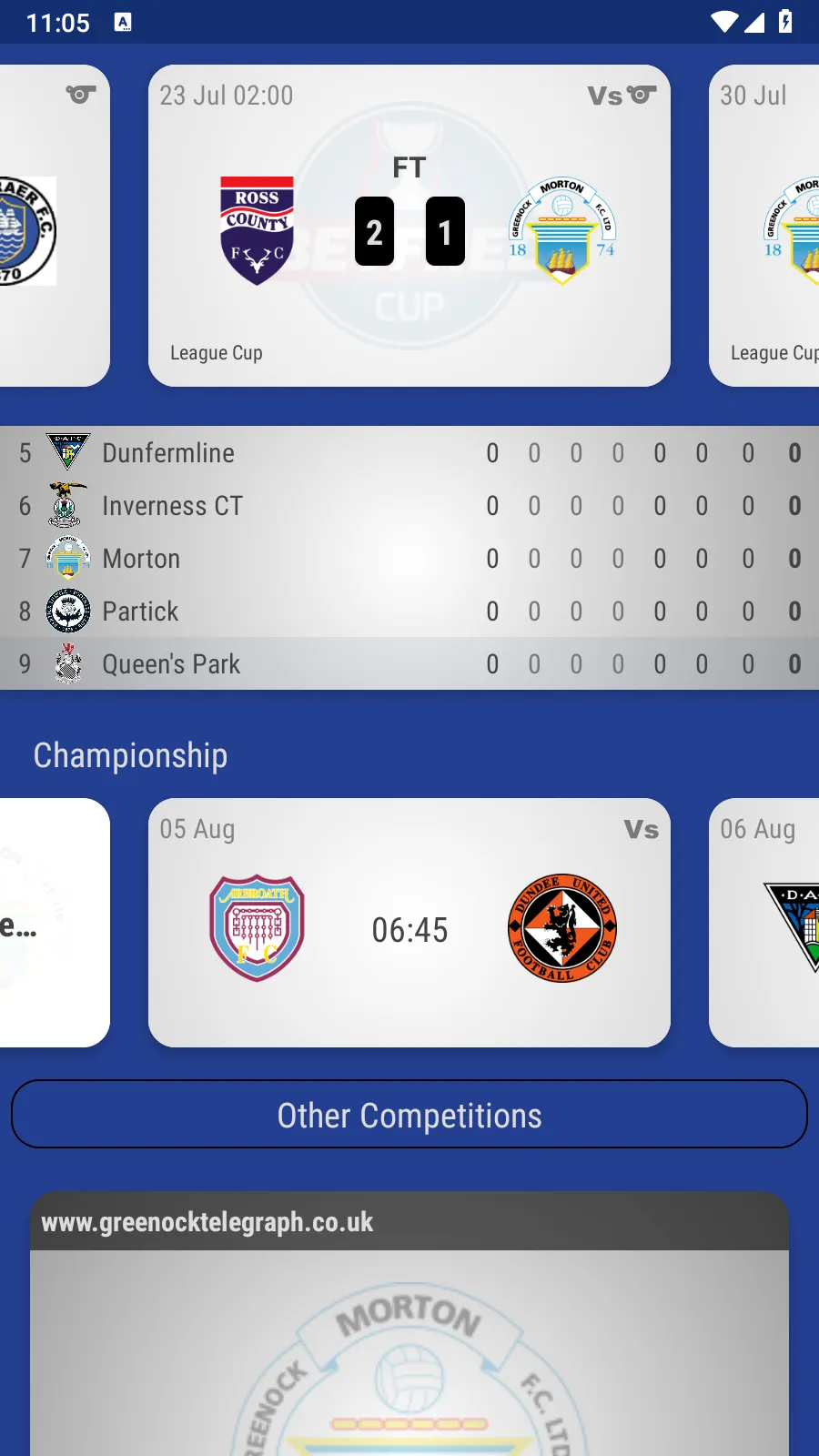 Greenock Morton Fan App | Indus Appstore | Screenshot