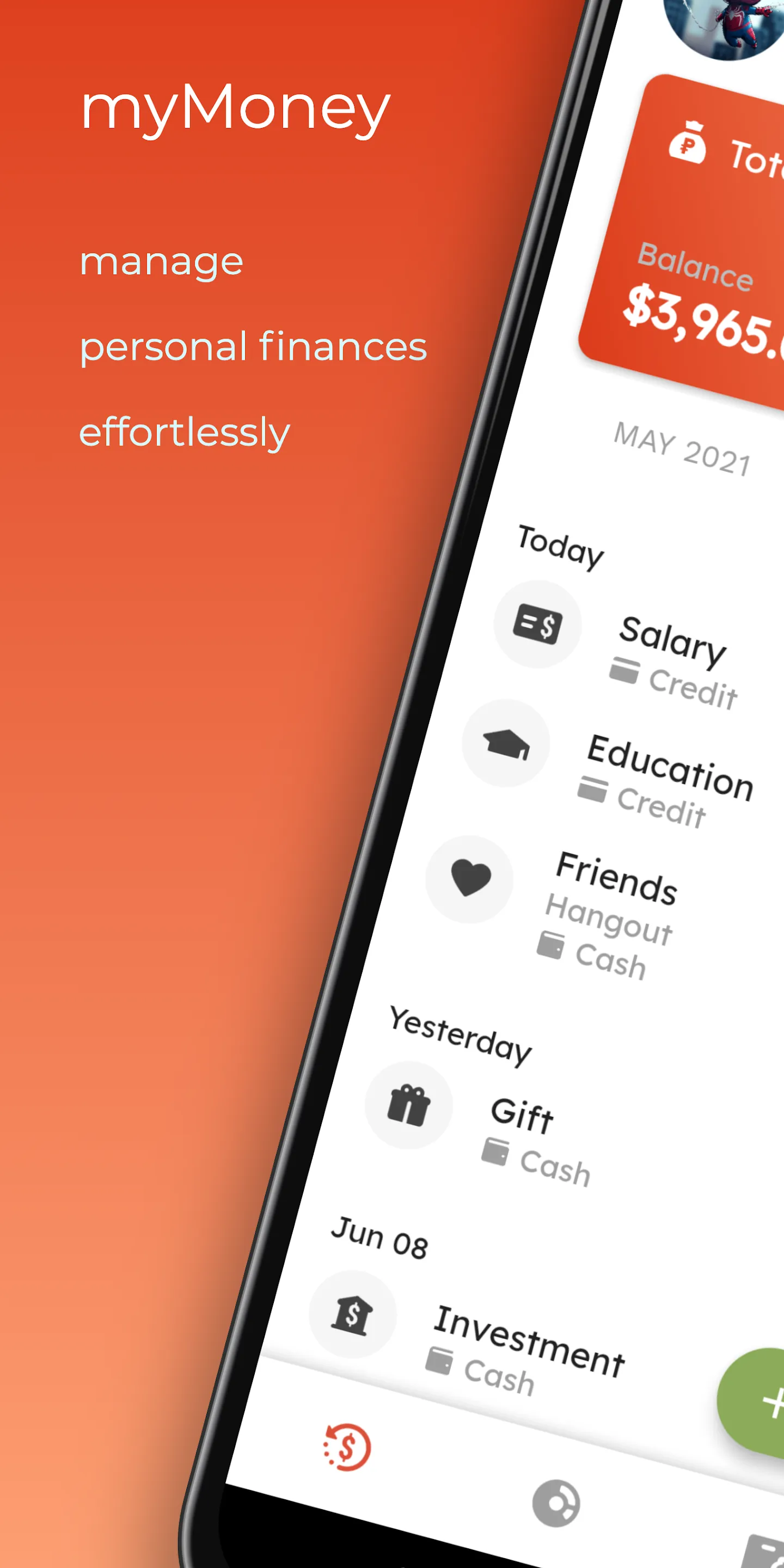 myMoney - Expense Tracker | Indus Appstore | Screenshot